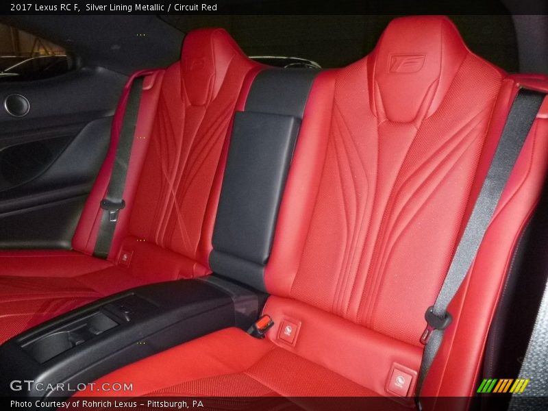 Rear Seat of 2017 RC F
