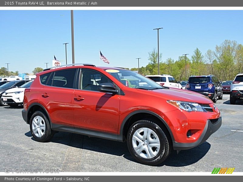 Barcelona Red Metallic / Ash 2015 Toyota RAV4 LE