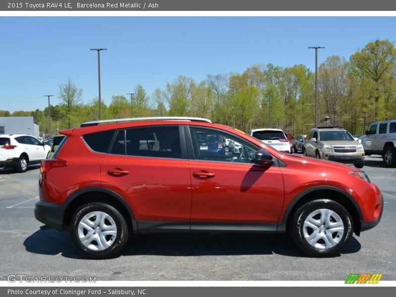 Barcelona Red Metallic / Ash 2015 Toyota RAV4 LE