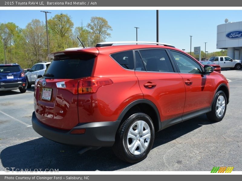 Barcelona Red Metallic / Ash 2015 Toyota RAV4 LE