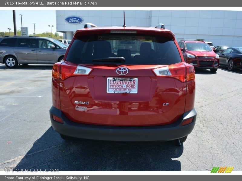 Barcelona Red Metallic / Ash 2015 Toyota RAV4 LE