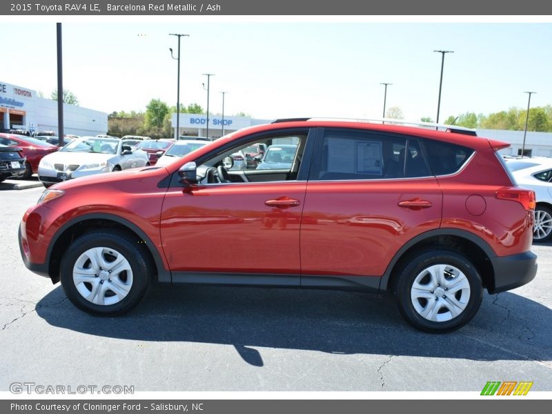 Barcelona Red Metallic / Ash 2015 Toyota RAV4 LE