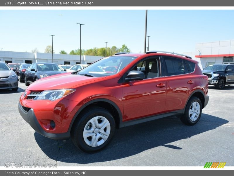Barcelona Red Metallic / Ash 2015 Toyota RAV4 LE