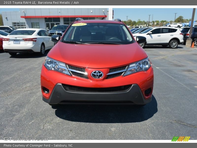 Barcelona Red Metallic / Ash 2015 Toyota RAV4 LE