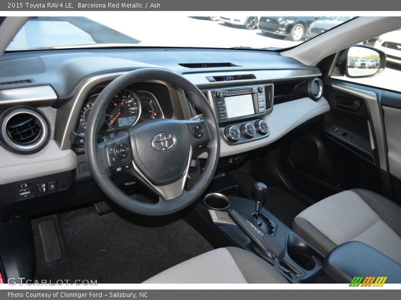 Barcelona Red Metallic / Ash 2015 Toyota RAV4 LE