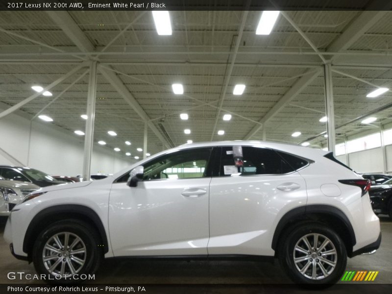 Eminent White Pearl / Black 2017 Lexus NX 200t AWD