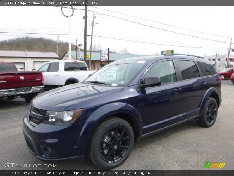 Contusion Blue / Black 2017 Dodge Journey SXT AWD
