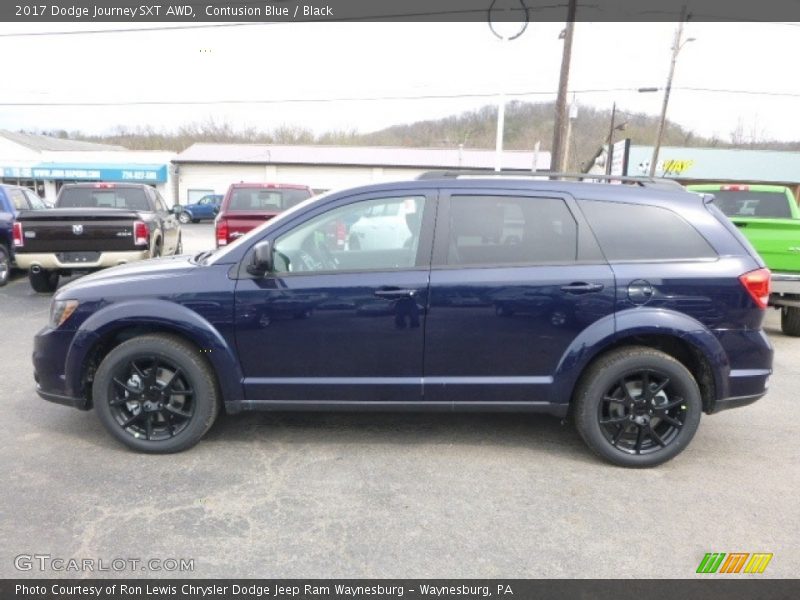 Contusion Blue / Black 2017 Dodge Journey SXT AWD