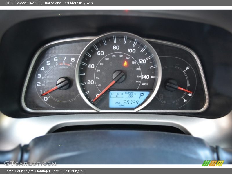 Barcelona Red Metallic / Ash 2015 Toyota RAV4 LE