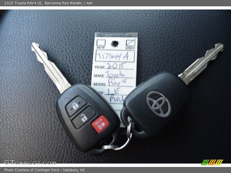 Barcelona Red Metallic / Ash 2015 Toyota RAV4 LE