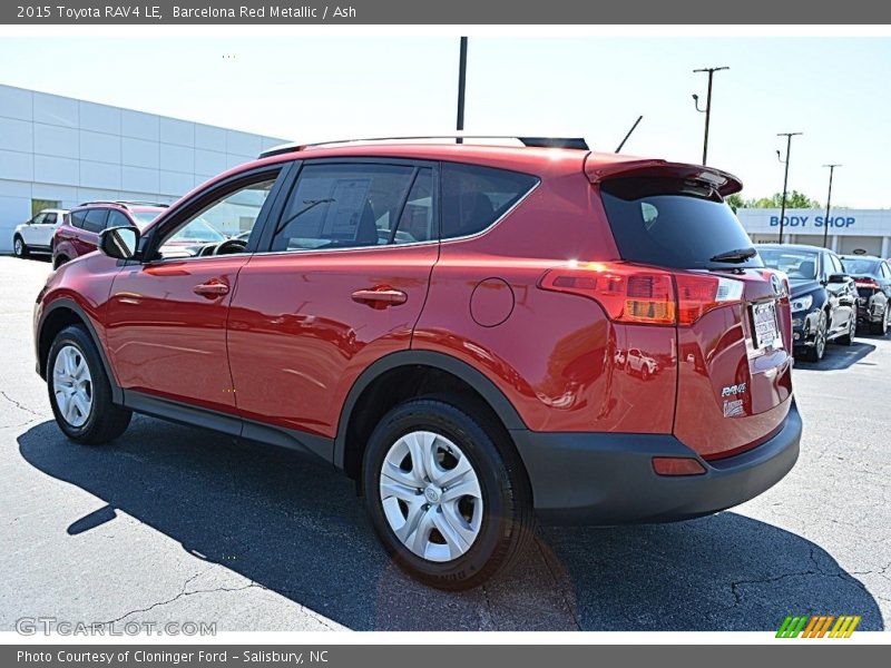 Barcelona Red Metallic / Ash 2015 Toyota RAV4 LE