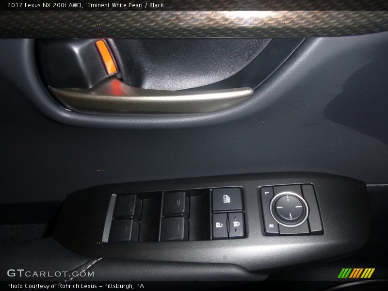 Eminent White Pearl / Black 2017 Lexus NX 200t AWD