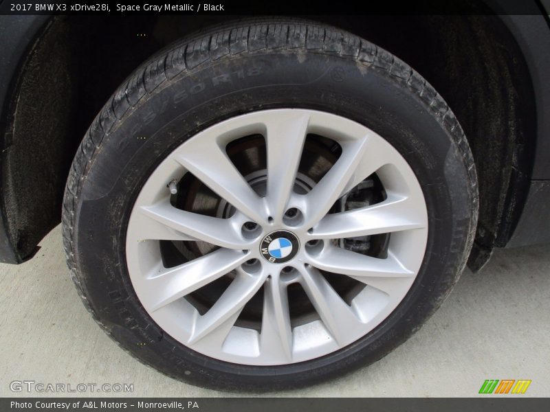 Space Gray Metallic / Black 2017 BMW X3 xDrive28i