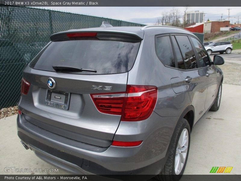 Space Gray Metallic / Black 2017 BMW X3 xDrive28i
