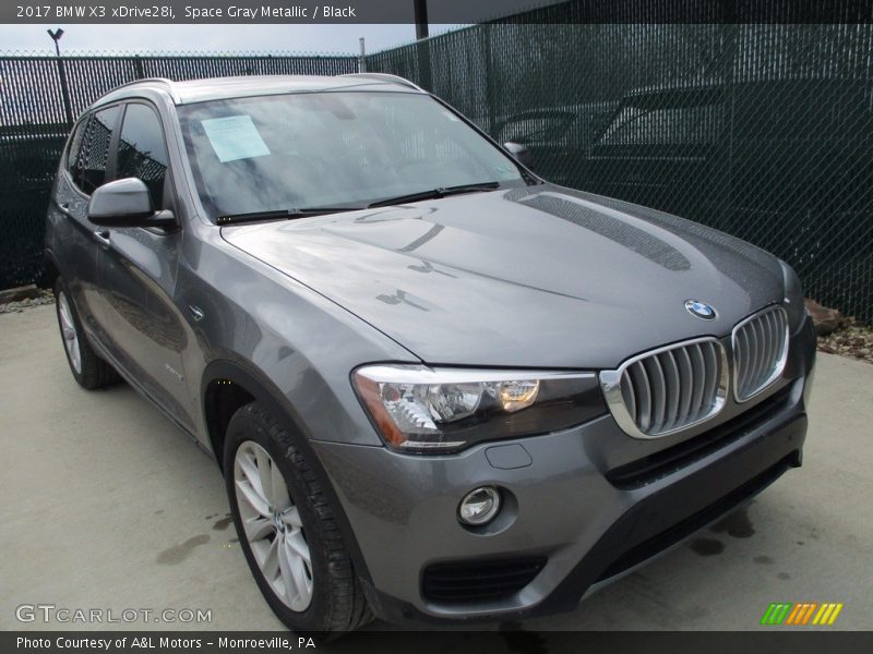 Space Gray Metallic / Black 2017 BMW X3 xDrive28i