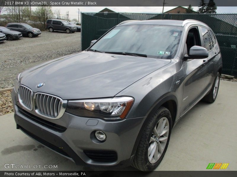 Space Gray Metallic / Black 2017 BMW X3 xDrive28i