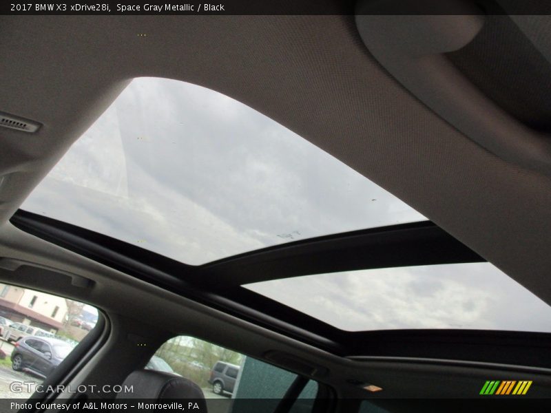 Space Gray Metallic / Black 2017 BMW X3 xDrive28i