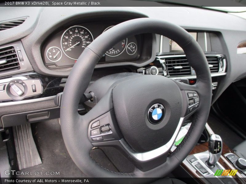 Space Gray Metallic / Black 2017 BMW X3 xDrive28i