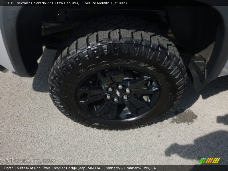 Silver Ice Metallic / Jet Black 2016 Chevrolet Colorado Z71 Crew Cab 4x4