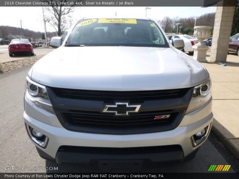 Silver Ice Metallic / Jet Black 2016 Chevrolet Colorado Z71 Crew Cab 4x4
