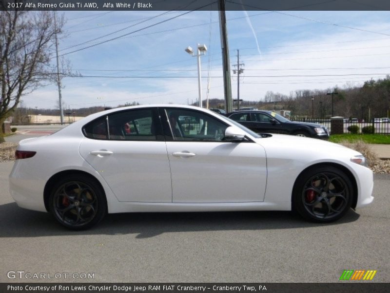 Alfa White / Black 2017 Alfa Romeo Giulia Ti AWD