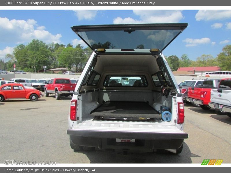 Oxford White / Medium Stone Grey 2008 Ford F450 Super Duty XL Crew Cab 4x4 Dually