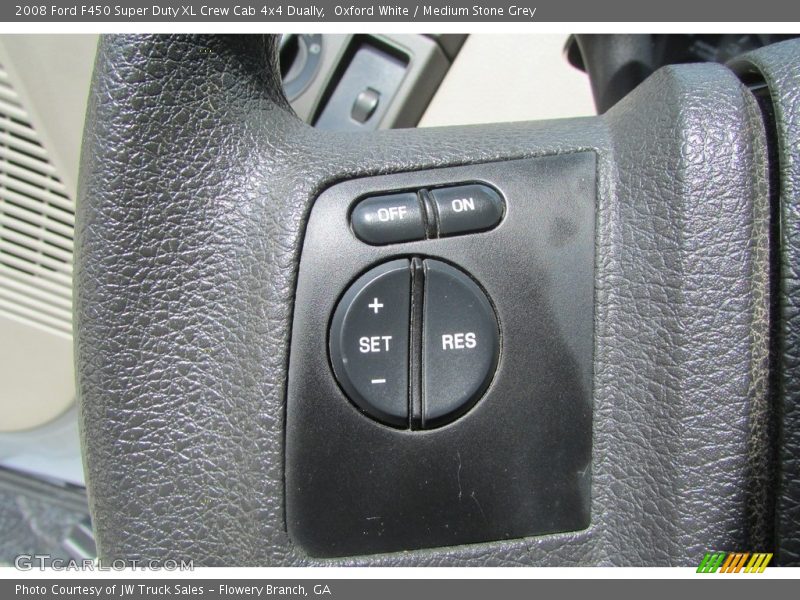 Oxford White / Medium Stone Grey 2008 Ford F450 Super Duty XL Crew Cab 4x4 Dually