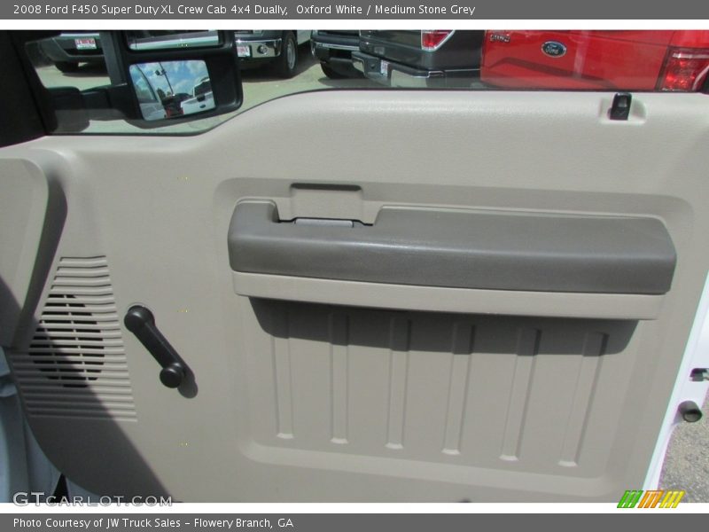 Oxford White / Medium Stone Grey 2008 Ford F450 Super Duty XL Crew Cab 4x4 Dually