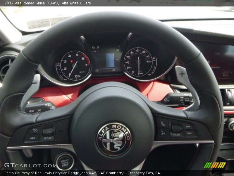 Alfa White / Black 2017 Alfa Romeo Giulia Ti AWD