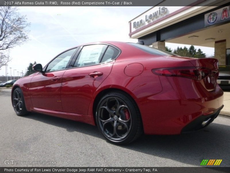 Rosso (Red) Competizione Tri-Coat / Black 2017 Alfa Romeo Giulia Ti RWD