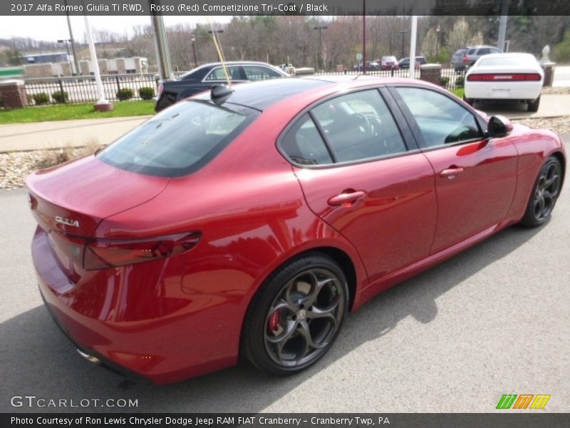 Rosso (Red) Competizione Tri-Coat / Black 2017 Alfa Romeo Giulia Ti RWD