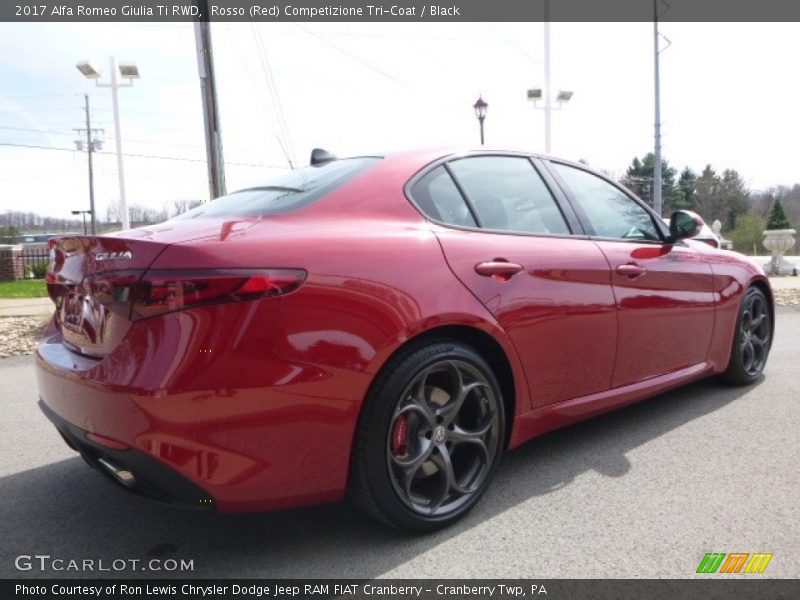 Rosso (Red) Competizione Tri-Coat / Black 2017 Alfa Romeo Giulia Ti RWD