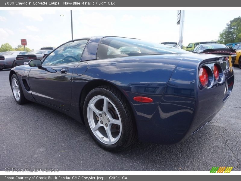 Navy Blue Metallic / Light Oak 2000 Chevrolet Corvette Coupe