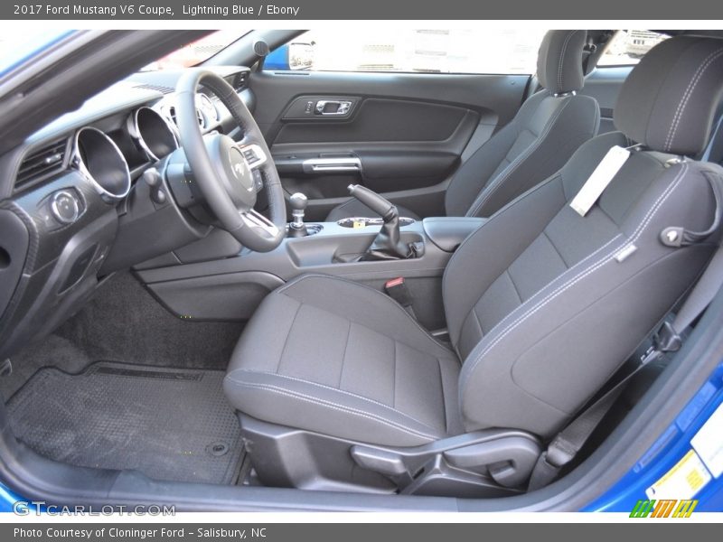 Lightning Blue / Ebony 2017 Ford Mustang V6 Coupe