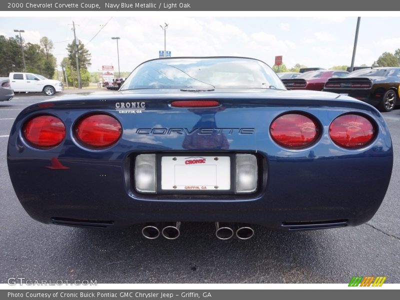 Navy Blue Metallic / Light Oak 2000 Chevrolet Corvette Coupe