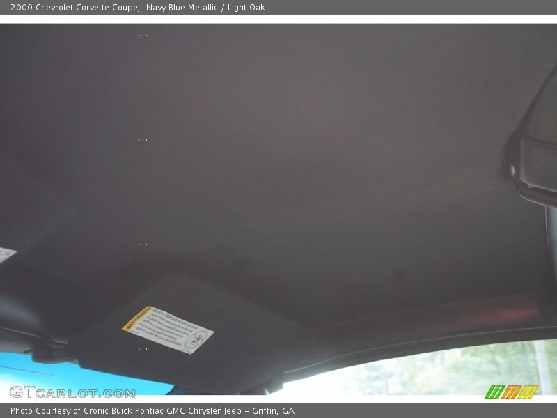 Navy Blue Metallic / Light Oak 2000 Chevrolet Corvette Coupe