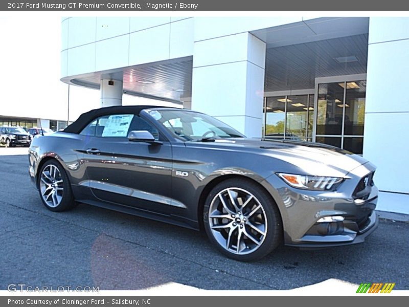 Magnetic / Ebony 2017 Ford Mustang GT Premium Convertible