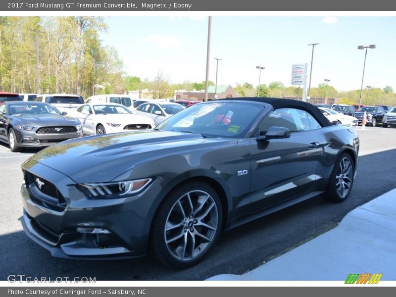 Magnetic / Ebony 2017 Ford Mustang GT Premium Convertible