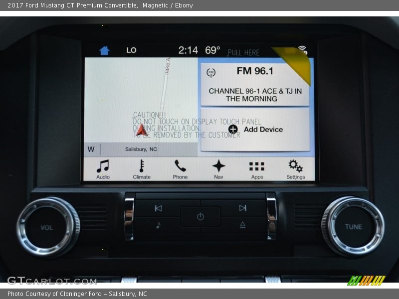 Magnetic / Ebony 2017 Ford Mustang GT Premium Convertible