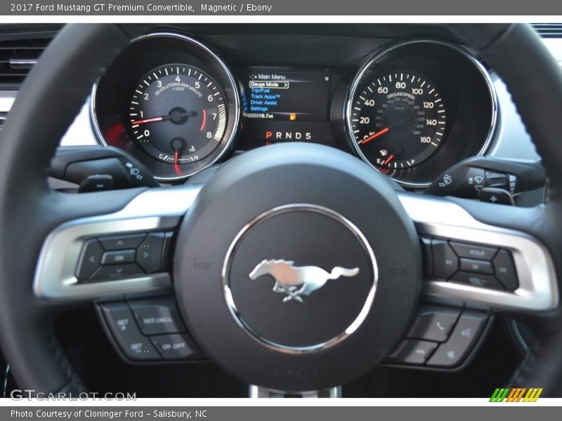 Magnetic / Ebony 2017 Ford Mustang GT Premium Convertible