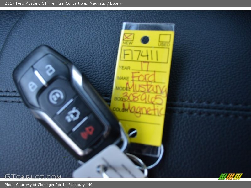 Magnetic / Ebony 2017 Ford Mustang GT Premium Convertible