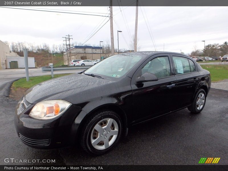Black / Gray 2007 Chevrolet Cobalt LS Sedan