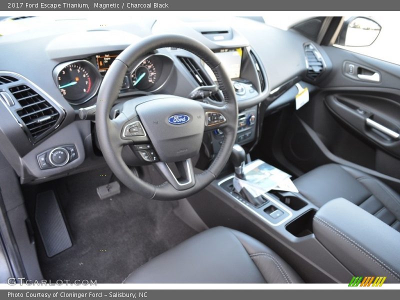 Magnetic / Charcoal Black 2017 Ford Escape Titanium