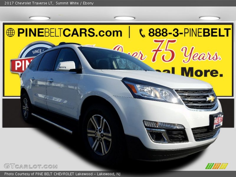 Summit White / Ebony 2017 Chevrolet Traverse LT