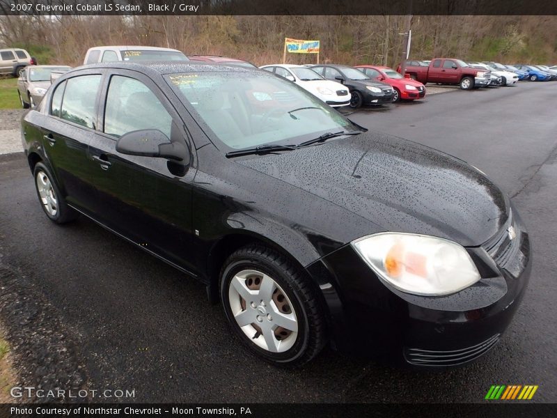 Black / Gray 2007 Chevrolet Cobalt LS Sedan