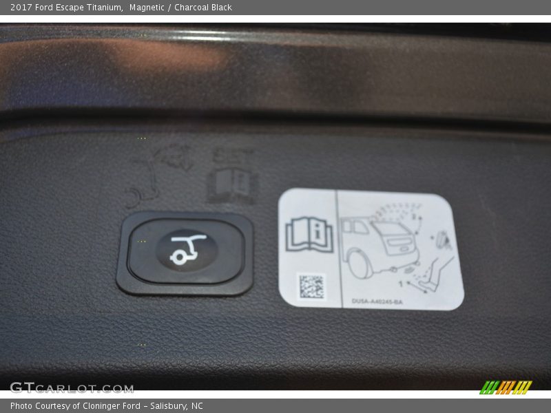 Magnetic / Charcoal Black 2017 Ford Escape Titanium