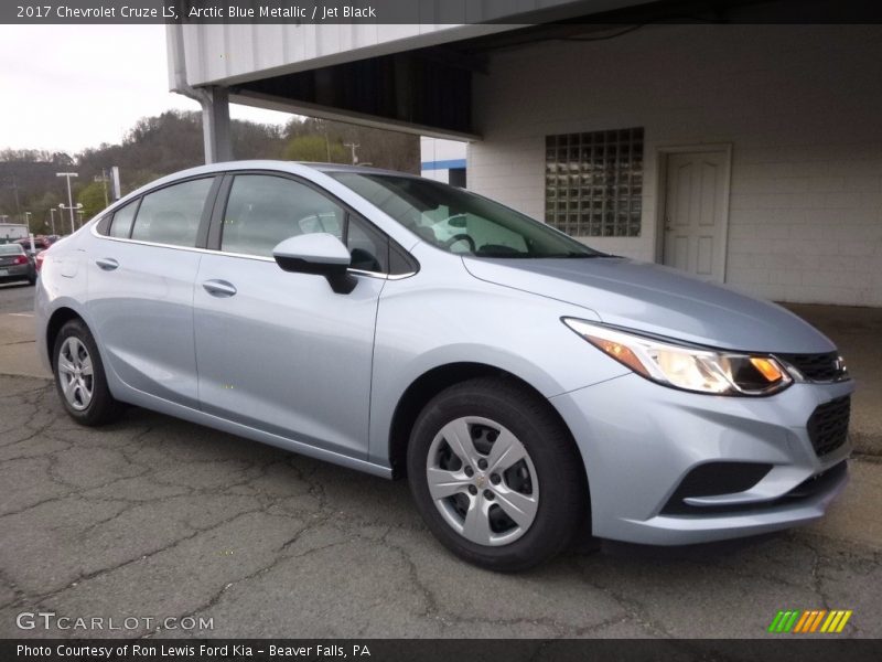 Arctic Blue Metallic / Jet Black 2017 Chevrolet Cruze LS