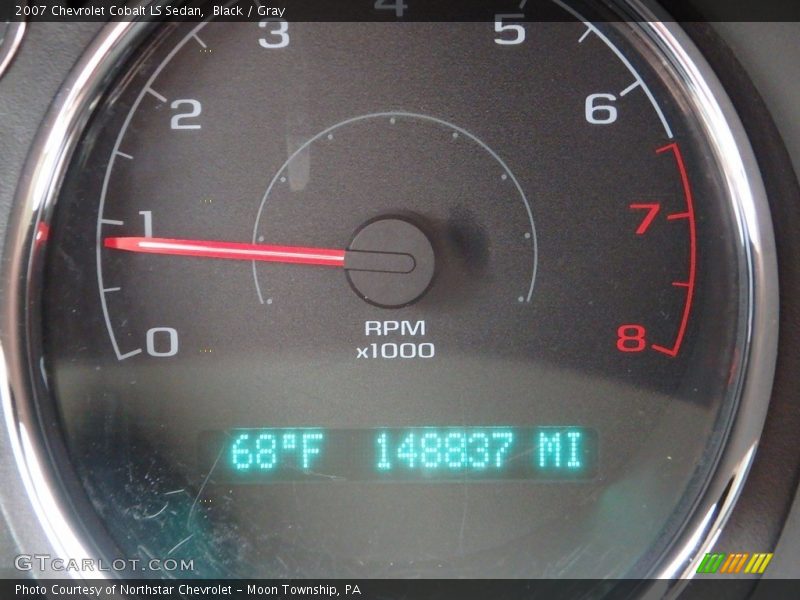 Black / Gray 2007 Chevrolet Cobalt LS Sedan