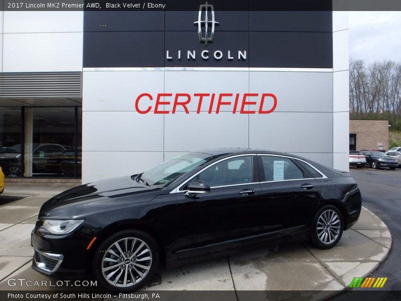 Black Velvet / Ebony 2017 Lincoln MKZ Premier AWD