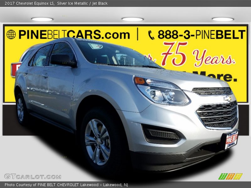 Silver Ice Metallic / Jet Black 2017 Chevrolet Equinox LS